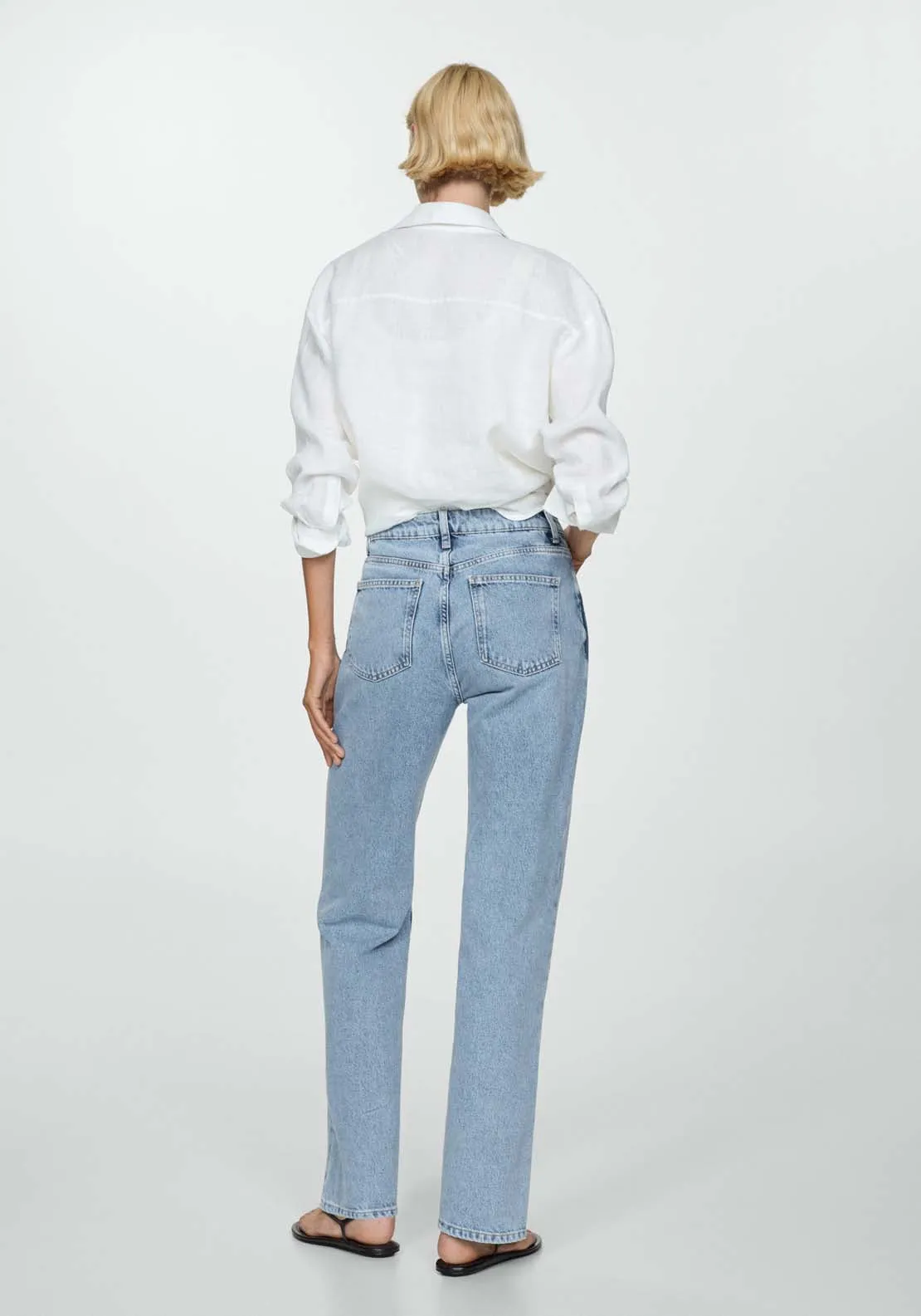 Matilda medium-rise straight-fit jeans - Open Blue