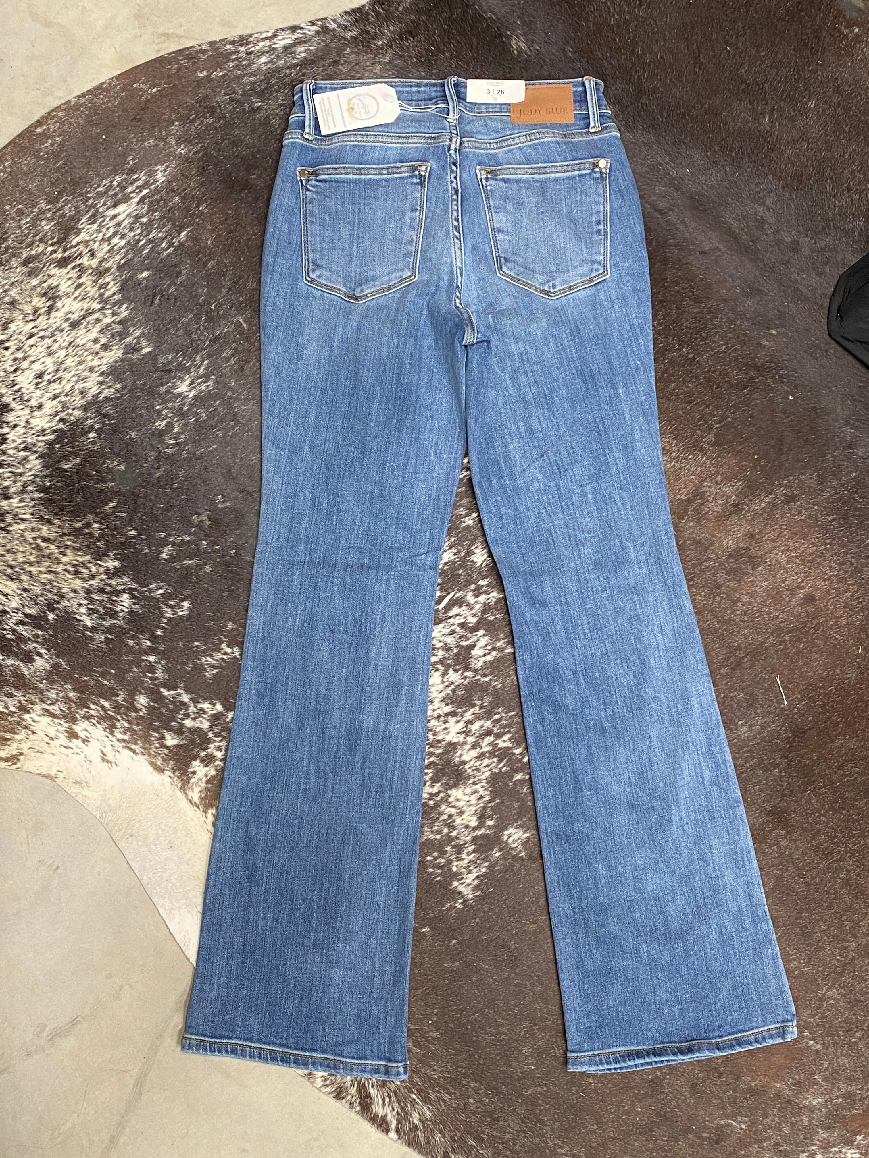 Medium Rise Button-Fly Bootcut