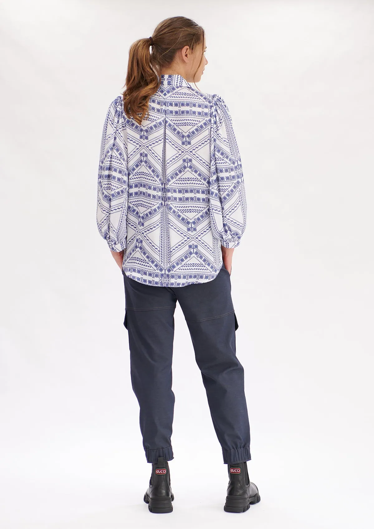 Mela Purdie Polished Canvas Panel Pocket Cargo