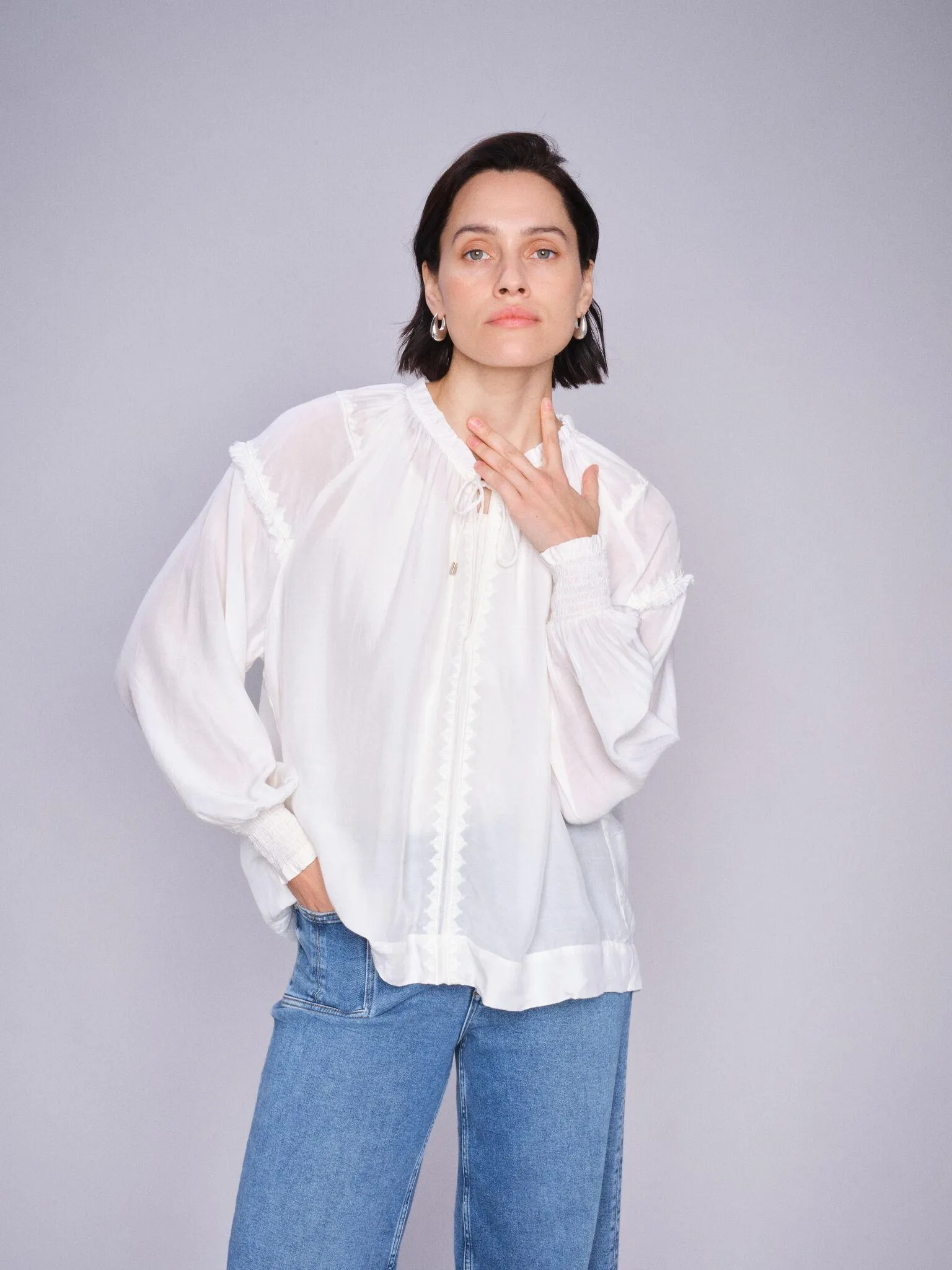 Mos Mosh Marb Sansa Emb Blouse