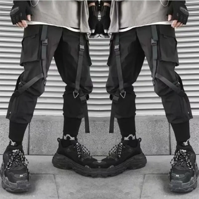Multi-pocket Harem Hip Pop Pants