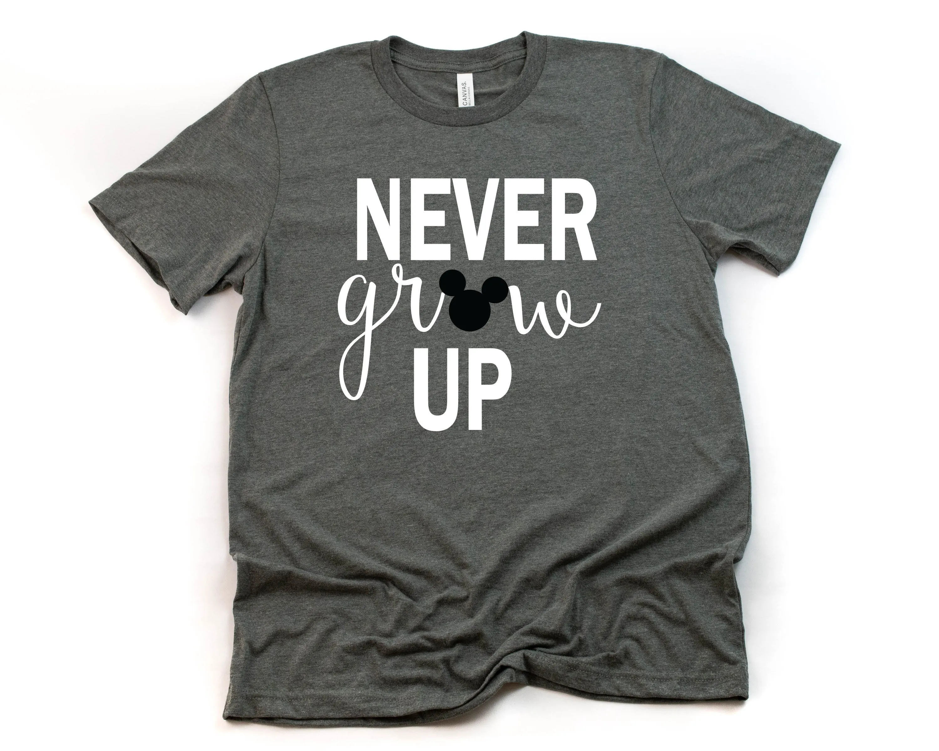 Never Grow up Mickey T Shirt- Disney Favorite - Disney Fan T Shirt