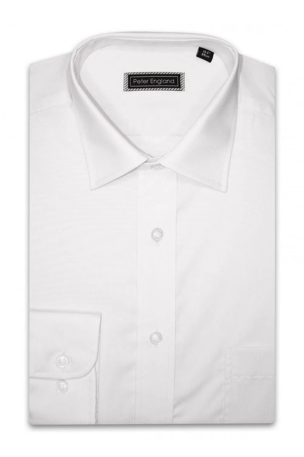 Non-Iron Plain Shirt - White