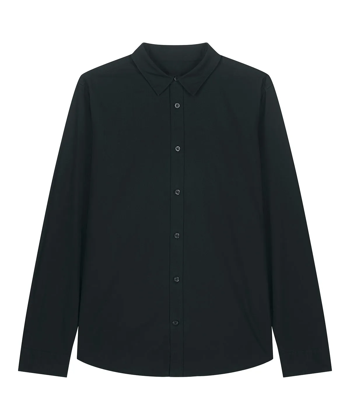 Organic Poplin Long Sleeve Shirt: Womens