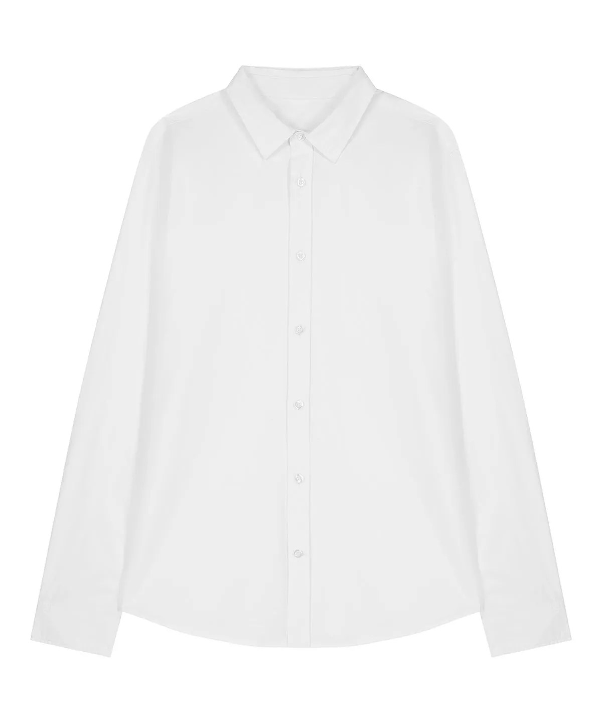 Organic Poplin Long Sleeve Shirt: Womens