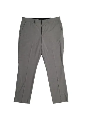 Perry Ellis Mens Slim Fit Solid Stretch Dress Pants Dark Grey 33 x 32