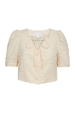 Rachel Cropped Tie Shirt