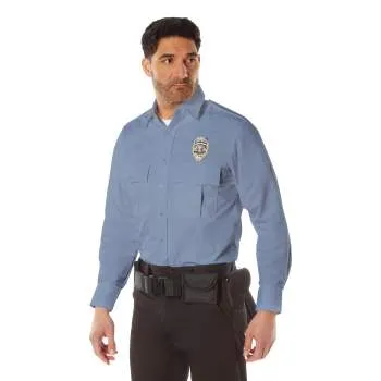 Rothco Long Sleeve Uniform Shirt / Light blue