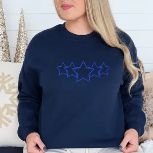 Stargazer Blue and Navy Ladies Sweatshirt