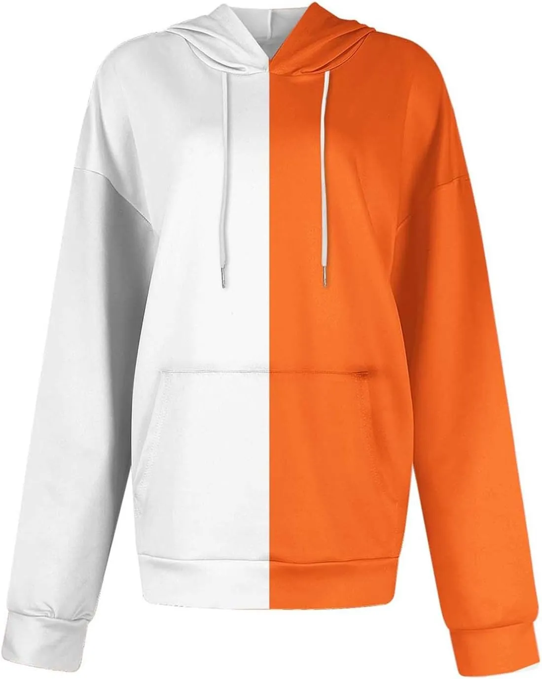 TANGNADE Women's Fall Hoodies Casual Trendy Long Sleeve Sweatshirt Drawstring Hooded Pullover Tops Pocket Workout Blouse