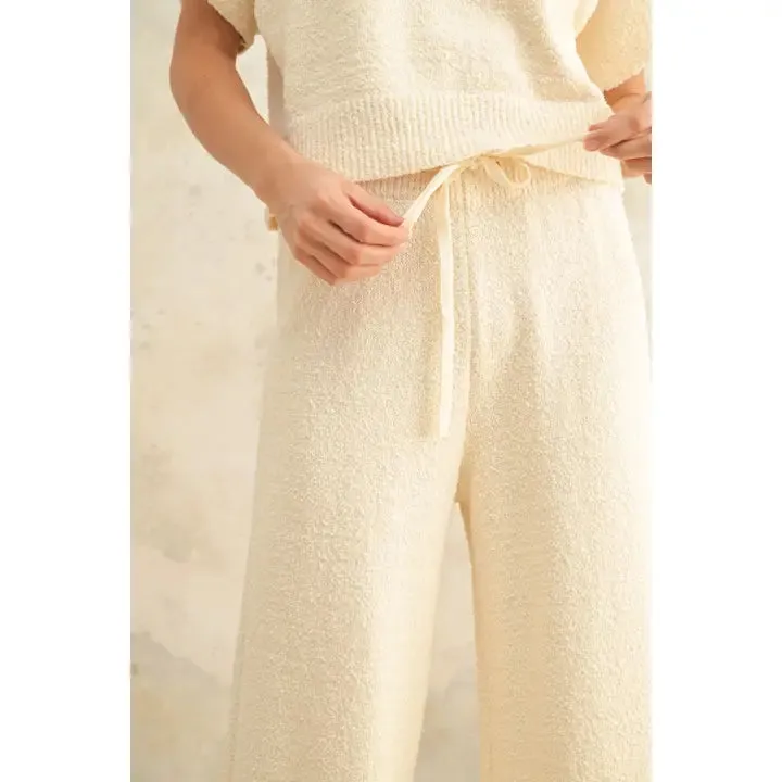 Textured Knitted Pants