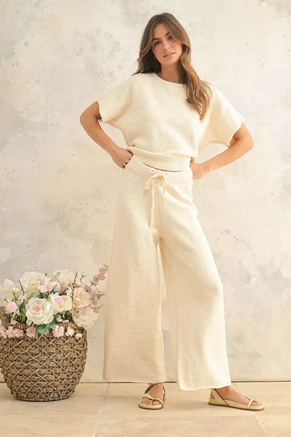 Textured Knitted Pants