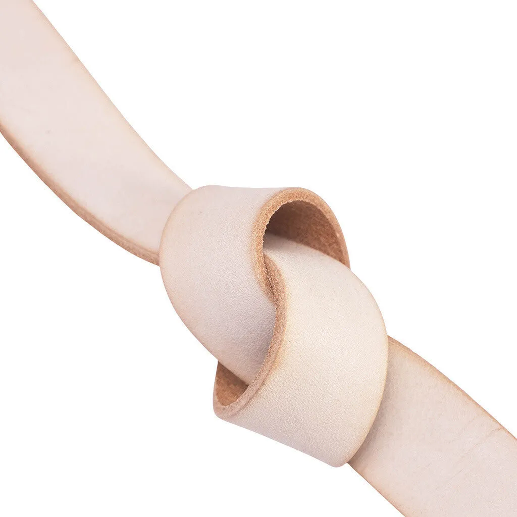 Timeless belt in leather quality / 12824 - Sand/Brass