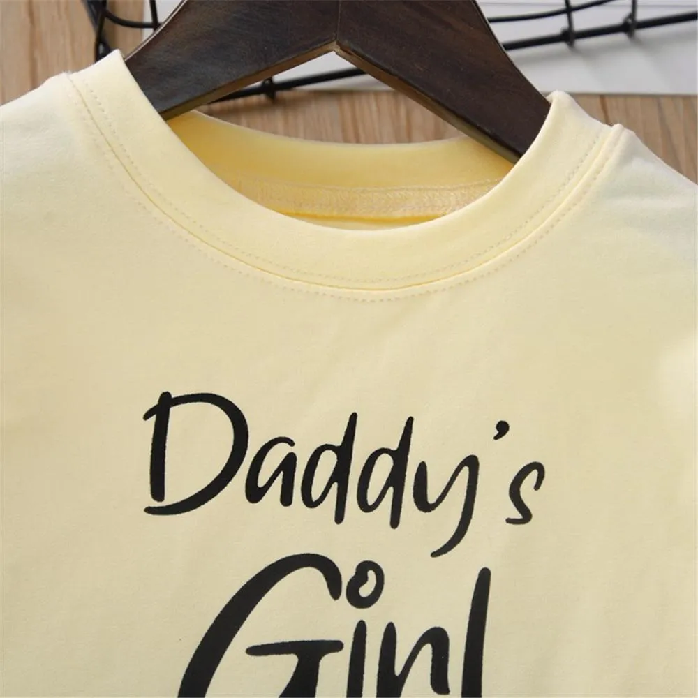 Toddler Girls Letter Print Top & Leopard Pants Toddler Girls Wholesale