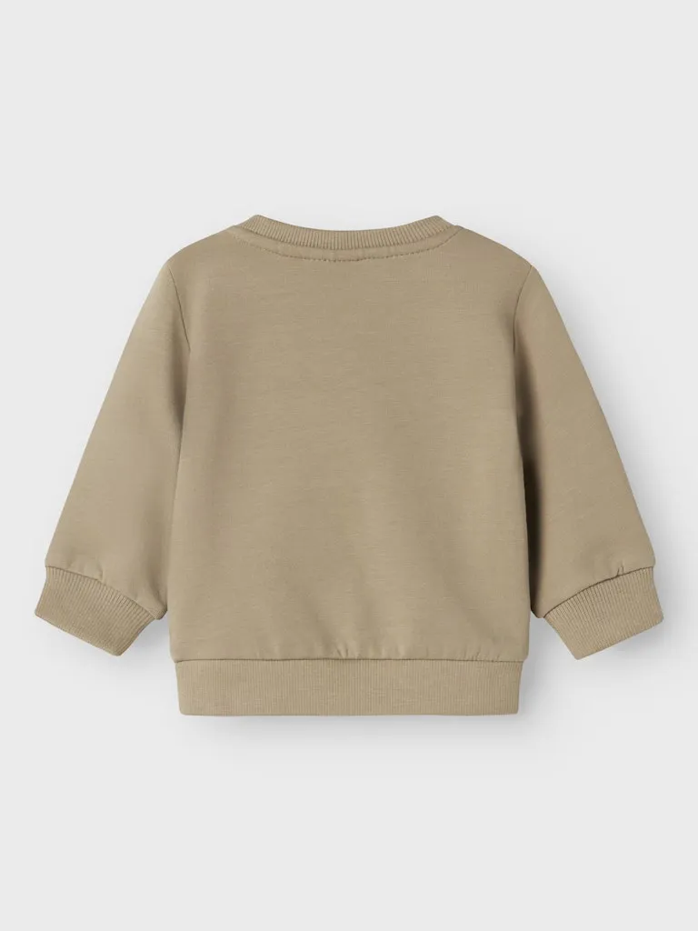 Vonne Long Sleeve Sweat-Weathered Teak