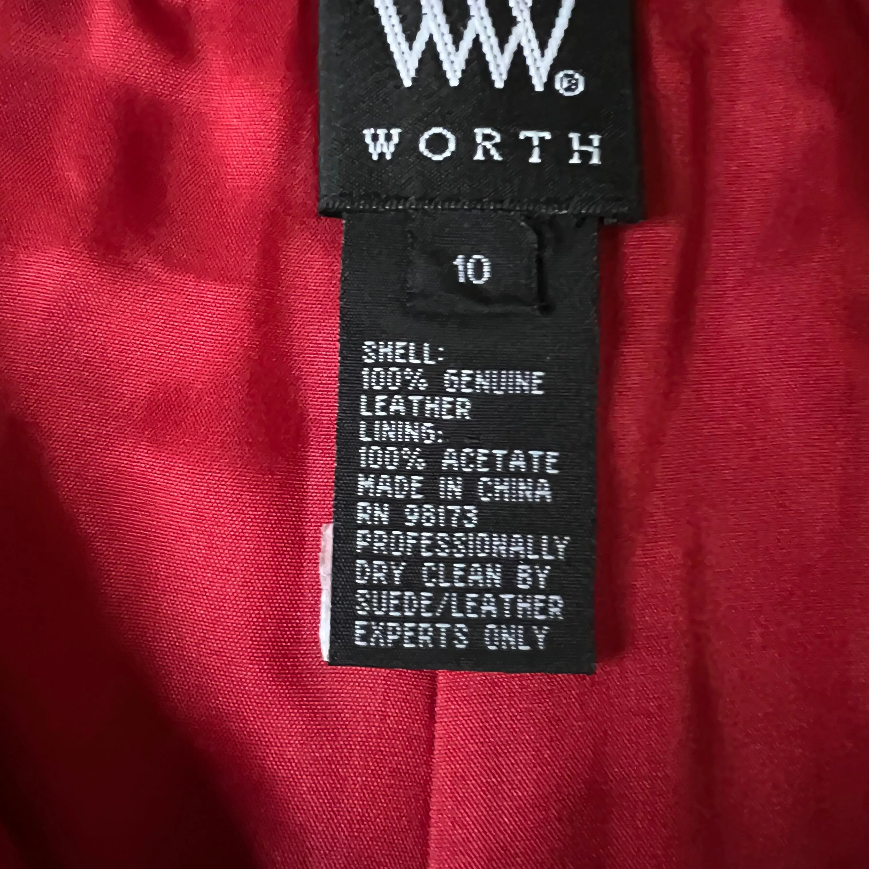Womens Vintage Red Suede Pants Size 10
